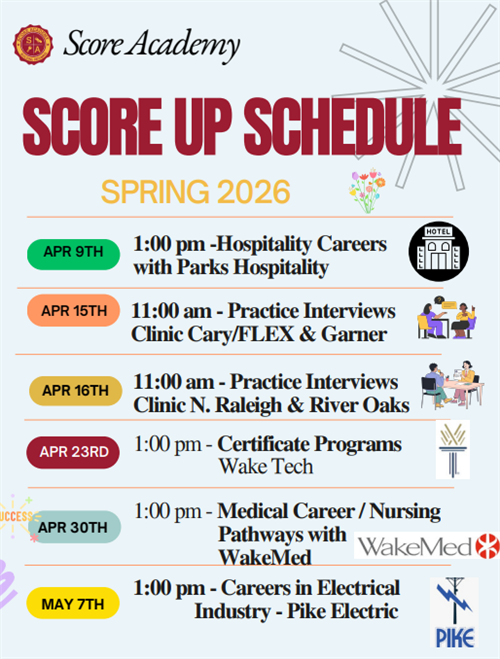 SCORE UP Spring '26